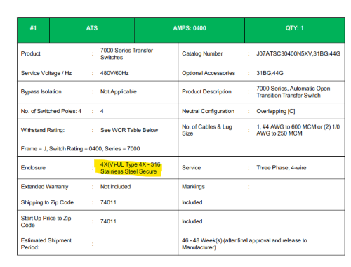 ASCO Power Transfer Switch - Image 6
